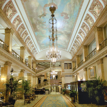 The Pfister Hotel in downtown Milwaukee